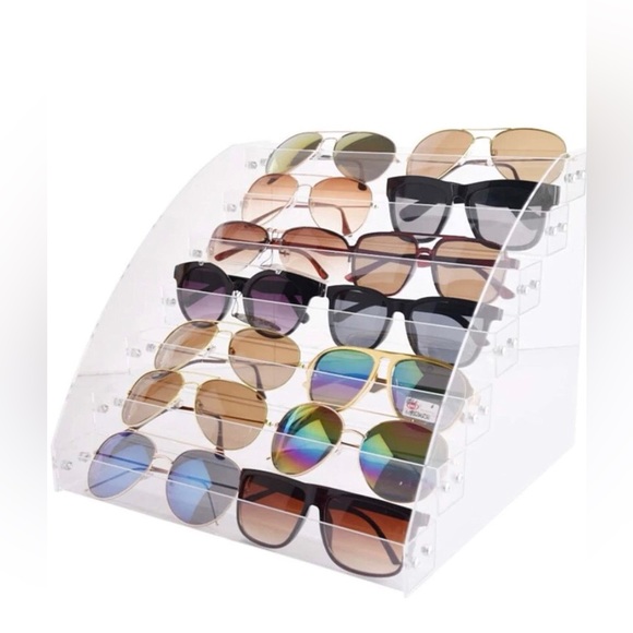 New 7 Layer Acrylic Sunglass / Eye Glass / Nail Polish Display Organizing Tower - Picture 3 of 15